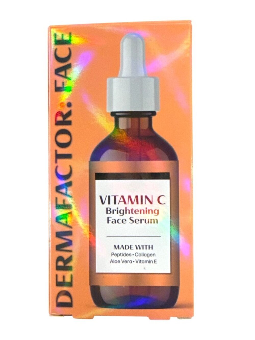 Dermafactor Vitaim C+E Brightening Face Serum BIG 1.75 oz Peptides+Collagen+Aloe